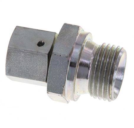 G 1/4'' x G 1/2'' F/M Zinc plated Steel Reducing Adapter 350 Bar - Hydraulic