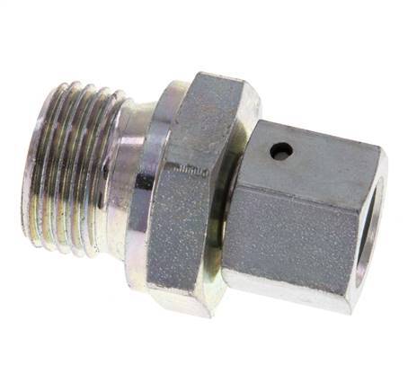 G 1/4'' x G 1/2'' F/M Zinc plated Steel Reducing Adapter 350 Bar - Hydraulic