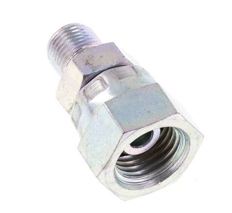 G 1/4'' x G 1/8'' F/M Verzinkter Stahl Reduzierstück 400 bar - Hydraulik