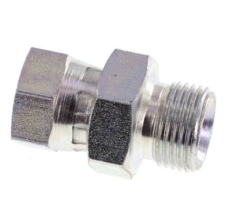 G 1/4'' x G 3/8'' F/M Verzinkter Stahl Reduzieradapter 325 bar - hydraulisch