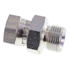 G 1/4'' x G 3/8'' F/M Verzinkter Stahl Reduzieradapter 325 bar - hydraulisch