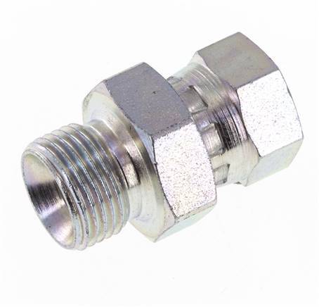 G 1/4'' x G 3/8'' F/M Verzinkter Stahl Reduzieradapter 325 bar - hydraulisch