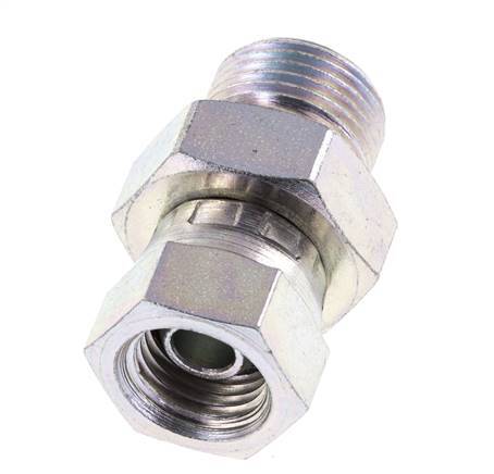 G 1/4'' x G 3/8'' F/M Verzinkter Stahl Reduzieradapter 325 bar - hydraulisch