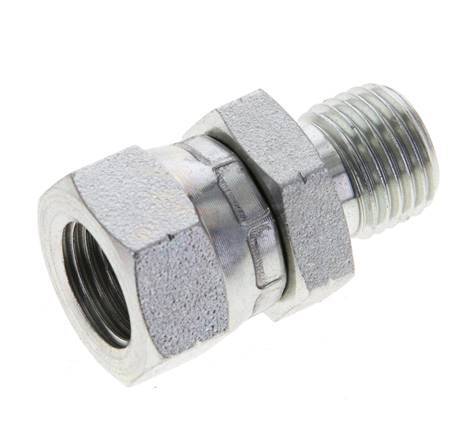 G 1/4'' F/M Verzinkter Stahl Reduzierstück 350 bar - Hydraulik [2 Stück]