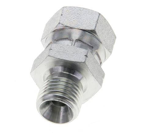 G 1/4'' F/M Zinc plated Steel Reducing Adapter 350 Bar - Hydraulic [2 Pieces]