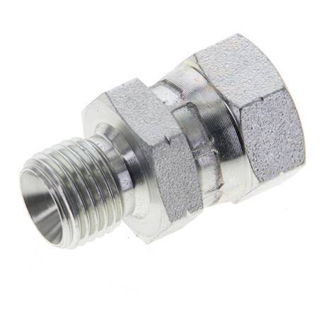 G 1/4'' F/M Verzinkter Stahl Reduzierstück 350 bar - Hydraulik [2 Stück]