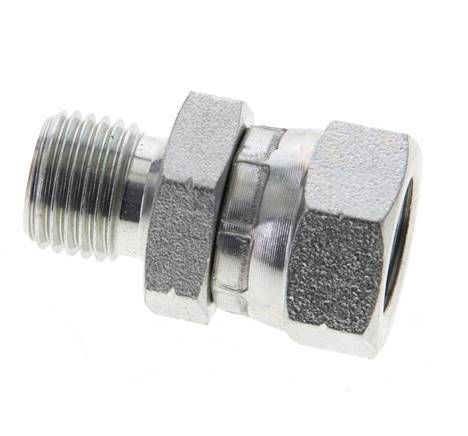 G 1/4'' F/M Verzinkter Stahl Reduzierstück 350 bar - Hydraulik [2 Stück]