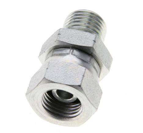 G 1/4'' F/M Verzinkter Stahl Reduzierstück 350 bar - Hydraulik [2 Stück]