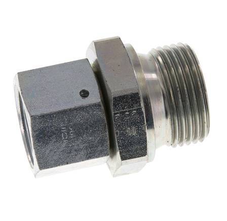 G 3/4'' x G 1'' F/M Verzinkter Stahl Reduzierstück 175 Bar - Hydraulisch