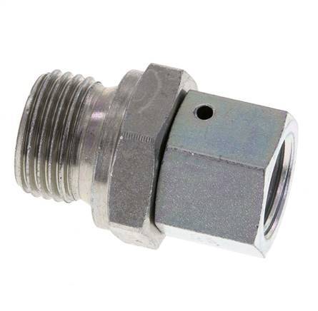 G 3/8'' x G 1/2'' F/M Verzinkter Stahl Reduzierstück 350 bar - Hydraulik