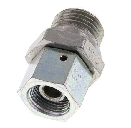 G 3/8'' x G 1/2'' F/M Verzinkter Stahl Reduzierstück 350 bar - Hydraulik