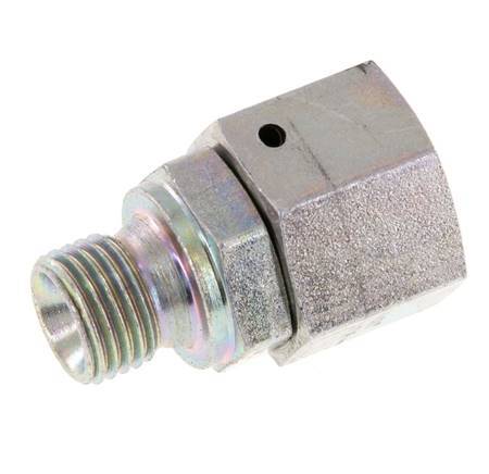 G 3/8'' x G 1/4'' F/M Zinc plated Steel Reducing Adapter 350 Bar - Hydraulic