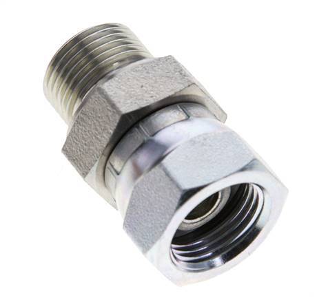 G 3/8'' F/M Verzinkter Stahl Reduzieradapter 325 bar - Hydraulik [2 Stück]