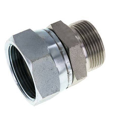 G 1 1/2'' x G 1 1/4'' F/M Verzinkter Stahl Reduzieradapter 125 bar - Hydraulisch
