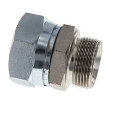 G 1 1/2'' x G 1 1/4'' F/M Verzinkter Stahl Reduzieradapter 125 bar - Hydraulisch