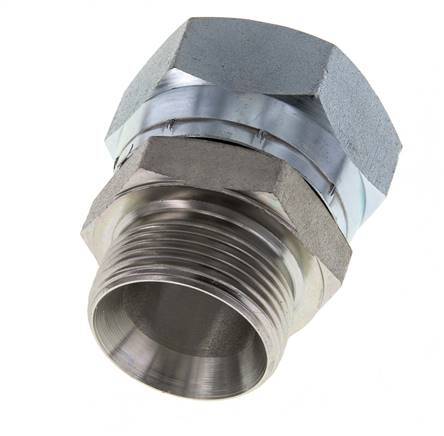 G 1 1/2'' x G 1 1/4'' F/M Verzinkter Stahl Reduzieradapter 125 bar - Hydraulisch