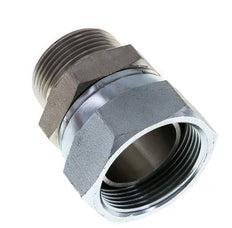 G 1 1/2'' x G 1 1/4'' F/M Verzinkter Stahl Reduzieradapter 125 bar - Hydraulisch