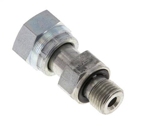 UN 11/16''-16 x G 1/4'' F/M Zinc plated Steel Reducing Adapter ORFS 630 Bar - Hydraulic