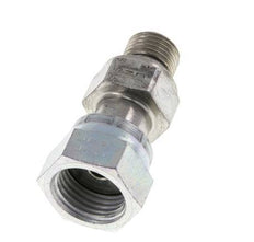 UN 11/16''-16 x G 1/4'' F/M Zinc plated Steel Reducing Adapter ORFS 630 Bar - Hydraulic
