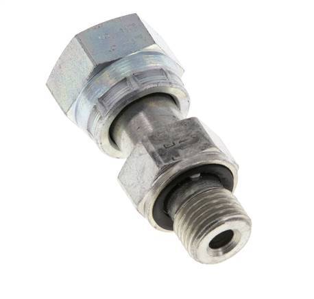 UN 11/16''-16 x G 1/4'' F/M Verzinkter Stahl Reduzieradapter ORFS 630 Bar - Hydraulisch