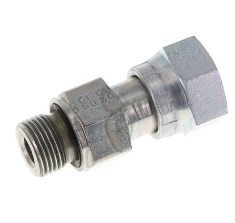 UN 13/16''-16 x G 3/8'' F/M Verzinkter Stahl Reduzieradapter ORFS 630 Bar - Hydraulisch