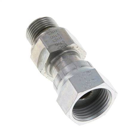 UN 13/16''-16 x G 3/8'' F/M Verzinkter Stahl Reduzieradapter ORFS 630 Bar - Hydraulisch