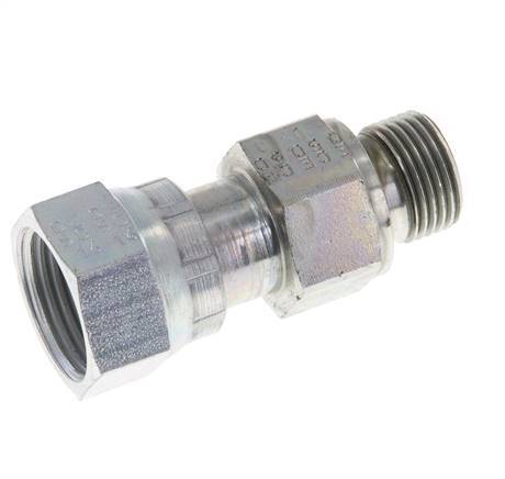 UN 13/16''-16 x G 3/8'' F/M Verzinkter Stahl Reduzieradapter ORFS 630 Bar - Hydraulisch