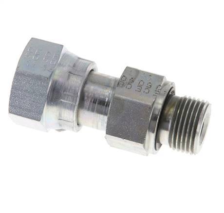 UN 13/16''-16 x G 3/8'' F/M Verzinkter Stahl Reduzieradapter ORFS 630 Bar - Hydraulisch