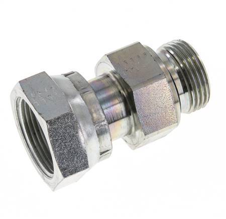 UN 1-7/16''-12 x G 1'' F/M Verzinkter Stahl Reduzieradapter ORFS 400 Bar - Hydraulisch