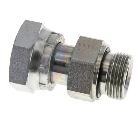 UN 1-7/16''-12 x G 1'' F/M Verzinkter Stahl Reduzieradapter ORFS 400 Bar - Hydraulisch