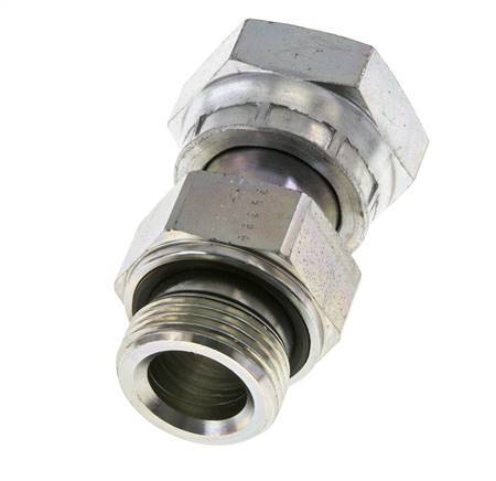 UN 1-7/16''-12 x G 1'' F/M Verzinkter Stahl Reduzieradapter ORFS 400 Bar - Hydraulisch