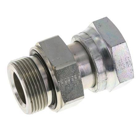 UN 1-11/16''-12 x G 1 1/4'' F/M Verzinkter Stahl Reduzieradapter ORFS 250 Bar - Hydraulisch