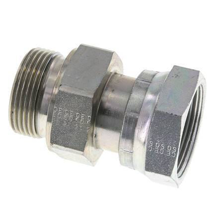 UN 1-11/16''-12 x G 1 1/4'' F/M Verzinkter Stahl Reduzieradapter ORFS 250 Bar - Hydraulisch