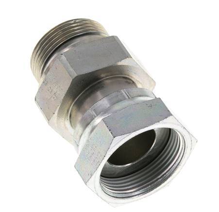 UN 1-11/16''-12 x G 1 1/4'' F/M Verzinkter Stahl Reduzieradapter ORFS 250 Bar - Hydraulisch