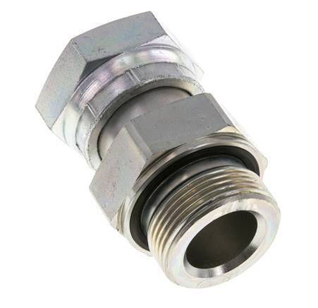 UN 1-11/16''-12 x G 1 1/4'' F/M Verzinkter Stahl Reduzieradapter ORFS 250 Bar - Hydraulisch