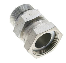 UN 2''-12 x G 1 1/2'' F/M Verzinktes Stahlreduzierstück ORFS 250 Bar - Hydraulisch