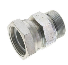 UN 2''-12 x G 1 1/2'' F/M Verzinktes Stahlreduzierstück ORFS 250 Bar - Hydraulisch