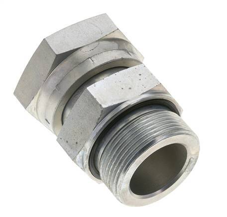 UN 2''-12 x G 1 1/2'' F/M Verzinktes Stahlreduzierstück ORFS 250 Bar - Hydraulisch