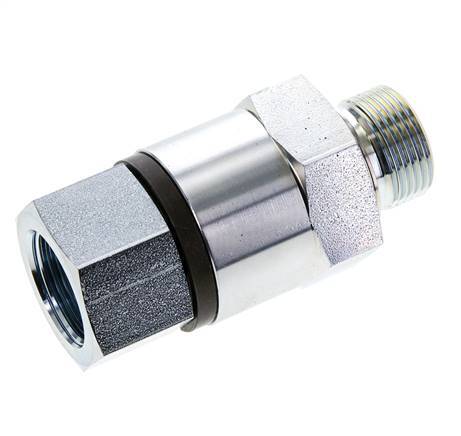 G 3/4'' F/M Verzinktes Stahl-Drehgelenk 400 Bar - Hydraulik - Hochdruck