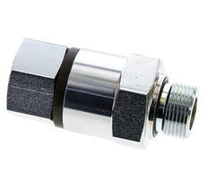 G 3/4'' F/M Zinc plated Steel Swivel Joint 400 Bar - Hydraulic - High-pressure