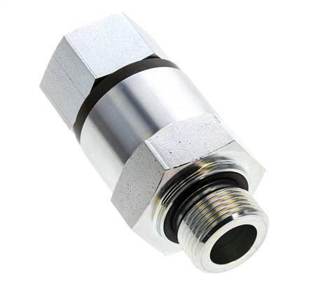 G 3/4'' F/M Verzinktes Stahl-Drehgelenk 400 Bar - Hydraulik - Hochdruck