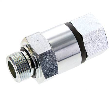 G 3/4'' F/M Verzinktes Stahl-Drehgelenk 400 Bar - Hydraulik - Hochdruck