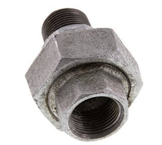 Rp 3/4'' x R 3/4'' F/M Verzinktes Gusseisen Doppelnippel 3-teilig mit Flachdichtung 25 Bar