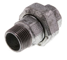 Rp 1'' x R 1'' F/M Verzinktes Gusseisen Doppelnippel 3-teilig mit konischer Abdichtung 25 Bar