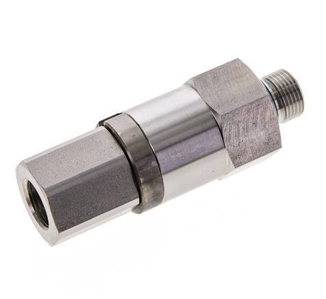 G 3/8'' F/M Stainless steel Swivel Joint 250 Bar - Hydraulic - High-pressure