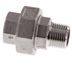 Rp 1/2'' x R 1/2'' F/M Edelstahl Doppelnippel 3-teilig mit konischer Abdichtung 16 bar