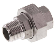 Rp 1/2'' x R 1/2'' F/M Edelstahl Doppelnippel 3-teilig mit konischer Abdichtung 16 bar