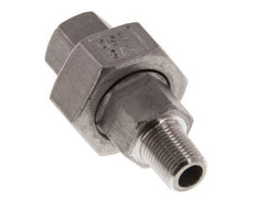 Rp 1/8'' x R 1/8'' F/M Stainless steel Double Nipple 3-pieces with Conically sealing 16 Bar
