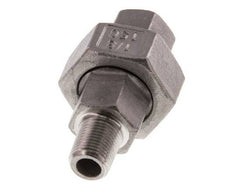 Rp 1/8'' x R 1/8'' F/M Stainless steel Double Nipple 3-pieces with Conically sealing 16 Bar