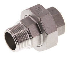 Rp 3/4'' x R 3/4'' F/M Edelstahl Doppelnippel 3-teilig mit konischer Abdichtung 16 bar